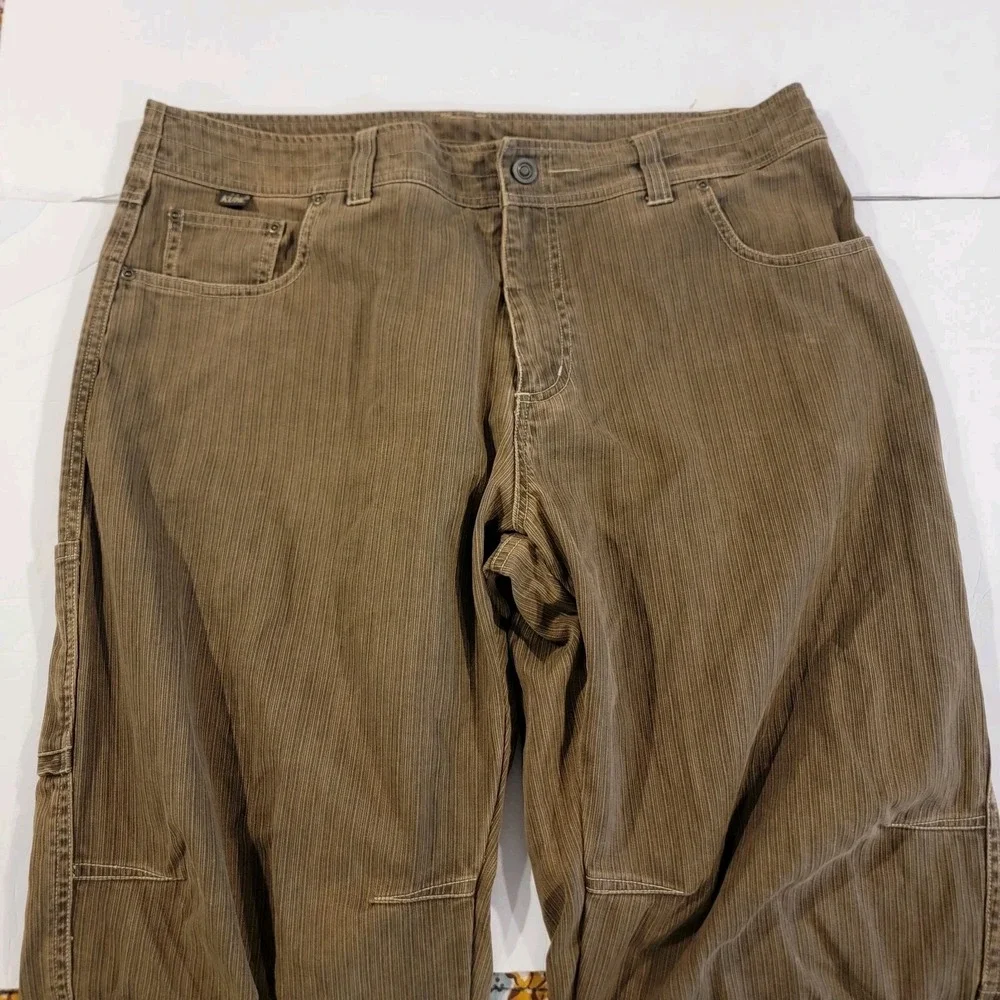 Kuhl Exile Kord Pants Men's 38x32 Brown Vintage Patina Dye Pants Outdoors Hiking - Picture 2 of 9